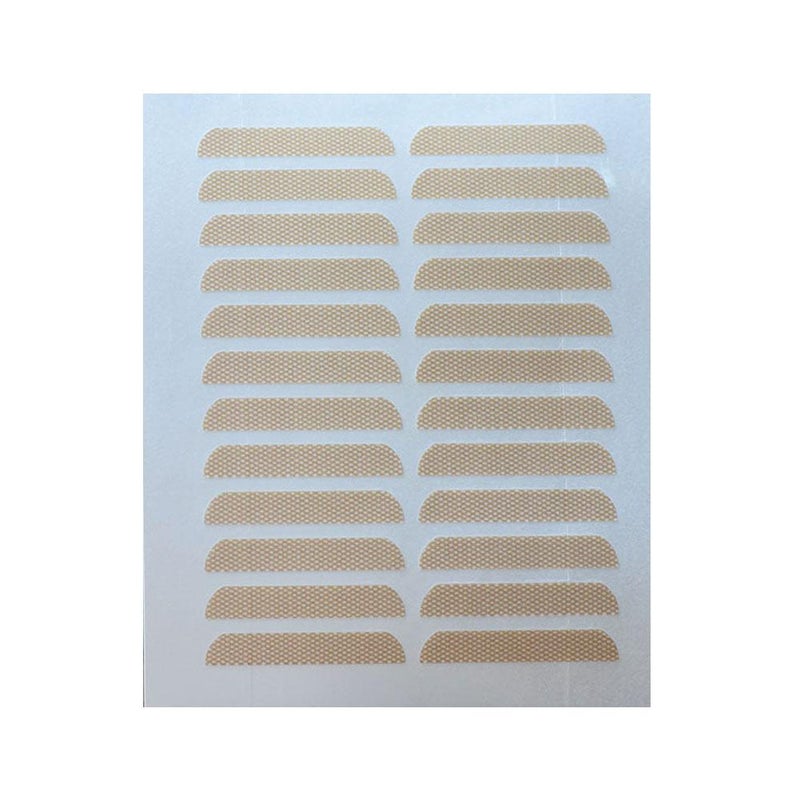 Partial lace double eyelid tape, mesh design, prevents drooping, double-sided puffy eyes, invisible, natural shaping.